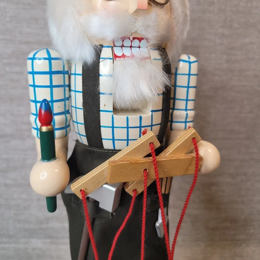 Vintage Geppetto Pinocchio Wooden Nutcracker Puppet 14